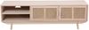 TV-Lowboard 150 x 36cm MDF Paulownia-Holzfurnier und Rattanfront Bild 4