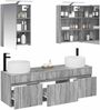 vidaXL Badezimmerschrank-Set 5 pcs Grau Sonoma 50 x 14,5 x 70 cm 3406636 Bild 3