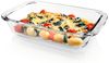GOURMETmaxx Auflaufform Auflaufform transparent rechteckig 800ml, (1-St), aus Glas für Heißluftfritteuse & Ofen Zubereiten Garen Servieren Bild 3