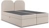 AX LIVING Boxspringbett 160x200 Migwell Beige mit Kopfteil Bettkasten Bild 5
