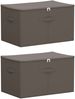 vidaXL Aufbewahrungsbox 2 pcs Grau 60 x 43 x 35 cm Vliesstoff 42024633 Bild 2