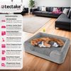 tectake Hundematte Orthopädisches Hundebett, mit abnehmbarem, wasserdichtem Plüschbezug Bild 2