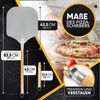 Loco Bird Pizzaschieber aus rostfreiem Aluminium, Pizzaheber mit abgerundeten Kanten Bild 4