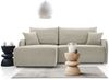 Selsey 'Netarro' Ecksofa mit Schlaffunktion, Bettkasten und Chenille-Bezug, beige, links Bild 2