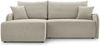 Selsey 'Netarro' Ecksofa mit Schlaffunktion, Bettkasten und Chenille-Bezug, beige, links Bild 5