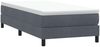 vidaXL Boxspringbett mit Matratze Dunkelgrau 80x220 cm Samt 3315946 Bild 5