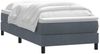 vidaXL Boxspringbett mit Matratze Dunkelgrau 80x220 cm Samt 3315946 Bild 3
