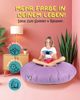 PATCH HOME 2 in 1 Sitzsack Sessel – Ø125 cm – Flieder, bequemer Sitzsack aus Luxus-Polyester-Gewebe, bereits befüllt Bild 4