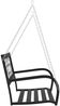 vidaXL Hollywoodschaukel 125 cm Stahl und Kunststoff Schwarz 317143 Bild 3
