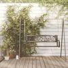 vidaXL Hollywoodschaukel 125 cm Stahl und Kunststoff Schwarz 317143 Bild 5