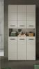 welltime Stauraumschrank FLORENZ, Höhe 185 cm, 4 oder 6 Türen, viel Stauraum (1-St, TOPSELLER) hochwertige MDF Front, Griff schwarz, Badschrank, Bad Bild 2