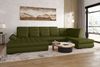 99rooms Toscana Wohnlandschaft Strukturstoff NEVE Grün Links mit Schlaffunktion Lieferung Wohnung Bild 1
