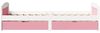 vidaXL Tagesbett mit 2 Schubladen ohne Matratze Weiß Rosa 90x200cm 3314679 Bild 5