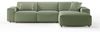 KAWOLA Sofa RANI Ecksofa Cord olivgrün Recamiere rechts 71 x 189 x 299 cm Bild 3