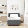 vidaXL Boxspringbett mit Matratze Dunkelgrau 90 x 190 cm Stoff 3340249 Bild 3