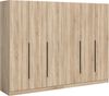 Kleiderschrankkombination (B/H/T: 240x180x52 cm) in Sonoma Eiche Nachbildung Bild 1