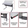 Kinder-/Jugend-Schreibtisch Schülerschreibtisch Bürotisch Oxford, höhenverstellbar, neigbar, 62-92 x 118 x 68 cm ~ natur, Buche Bild 2