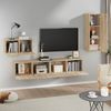 4-tlg. TV-Schrank-Set Sonoma-Eiche Holzwerkstoff [3114336] Bild 3