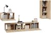 4-tlg. TV-Schrank-Set Sonoma-Eiche Holzwerkstoff [3114336] Bild 4