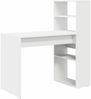 vidaXL Schreibtisch mit Regal Weiß 113 x 54 x 120 cm Holzwerkstoff 869274 Bild 2