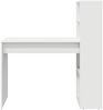vidaXL Schreibtisch mit Regal Weiß 113 x 54 x 120 cm Holzwerkstoff 869274 Bild 5