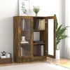 vidaXL Vitrinenschrank Räuchereiche 82,5x30,5x115 cm Holzwerkstoff 815618 Bild 3