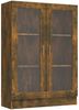 vidaXL Vitrinenschrank Räuchereiche 82,5x30,5x115 cm Holzwerkstoff 815618 Bild 2