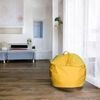 Dmora Pouf Ascia, Mehrzwecksessel, Sitzsack, Hockerhocker, Made in Italy, 65x65 h50 cm, Gelb Bild 2