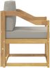 vidaXL 2 Stück Outdoor-Sofagarnitur Polyester Weiß und Hellgrau 3438990 Bild 4