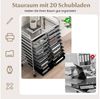 COSTWAY Rollwagen, mit 20 stapelbaren Schubladen & Metallrahmen, 63x39x88cm Bild 2