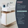 FACKELMANN FINN Waschbeckenunterschrank 60 cm breit, Weiß/Braun hell Bild 2