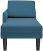vidaXL Chaiselongue mit Kissen und Rechter Armlehne Blau Samt 4009806 Bild 4