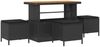 vidaXL Gartensofa-set mit Kissen 10 pcs Schwarz 3363329 Bild 4