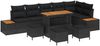 vidaXL Gartensofa-set mit Kissen 10 pcs Schwarz 3363329 Bild 2