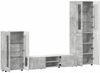 vidaXL TV-Schrankset mit Regal FLORIN 3 pcs Beton Grau Holzwerkstoff 3397977 Bild 5