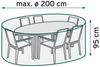 TrendLine Schutzhülle Basic Sitzgruppen Ø 200x95 cm Abdeckung Gartenmöbel Hülle Bild 2