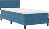 vidaXL Boxspringbett mit Kopfteil Dunkelblau 90 x 190 cm Samt 3339144 Bild 3