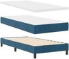 vidaXL Boxspringbett mit Kopfteil Dunkelblau 90 x 190 cm Samt 3339144 Bild 4