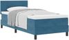 vidaXL Boxspringbett mit Kopfteil Dunkelblau 90 x 190 cm Samt 3339144 Bild 2