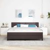 vidaXL Boxspringbett mit Kopfteil Dunkelbraun 180 x 200 cm Stoff 3342229 Bild 4