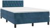 vidaXL Boxspringbett mit Matratze Dunkelblau 120x190 cm Samt 3269859 Bild 2