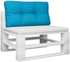 vidaXL Palettenkissen Hellblau 70x40x12 cm Stoff 360583 Bild 3
