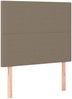 vidaXL Boxspringbett mit Matratze Taupe 120x200 cm Stoff 3136425 Bild 5