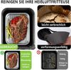 SURFOU Backform für Ninja Heißluftfritteuse, 6-tlg Airfryer Zubehör für Ninja Airfryer, (Zubehör für Ninja Dual Zone & FlexDrawer – 6-tlg. Heißluftfritteuse Zubehör für AF500EU AF400EU AF451EU DZ400EU, 2 x Auflaufformen & 2 x Grillroste aus Edelstahl 3... Bild 3