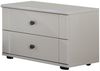 Nachtschrank >CHALET< (BxHxT: 52x40x38 cm) in WEISS - 52x40x38cm (BxHxT) Bild 2