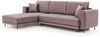 ELTAP 'Dalia' Ecksofa, Lachsfarben, 95 x 190 x 289 cm, Links Bild 2