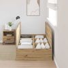 vidaXL Aufbewahrungsbettgestell Artisan-Eiche 100 x 200 cm 3335356 Bild 3