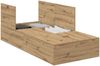 vidaXL Aufbewahrungsbettgestell Artisan-Eiche 100 x 200 cm 3335356 Bild 2