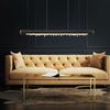 LED Hängeleuchte, dimmbar, Kristalle, Holz schwarz, H 150 cm Bild 5