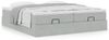 vidaXL Ottoman-Bett mit Matratzen Hellgrau 180x200 cm Samt 3311261 Bild 4